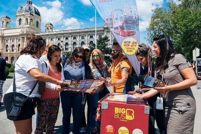 24-hour Hop-On Hop-Off with Ferris Wheel and River Cruise - Route 1 stop by stop: Opera, museums, Rathaus, Schwedenplatz, and Prater