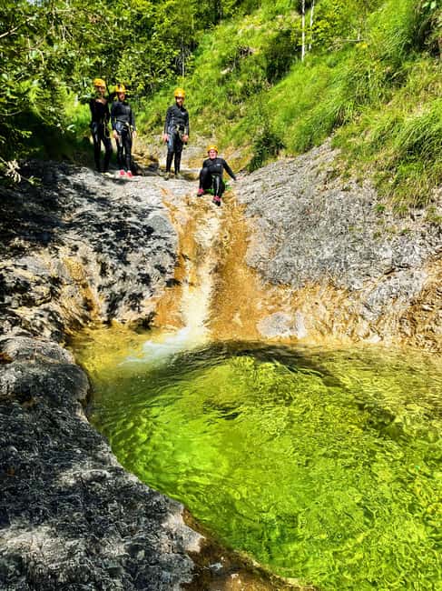 Bad Ischl: Canyoning Adventure for Beginners and Families - The 1.5 to 2 Hour Canyon Adventure: Rappels, Slides, Emerald Pools