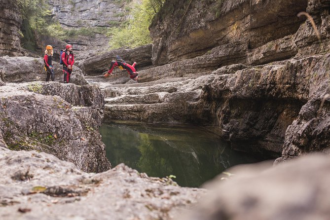 Canyoning Adventure in the Salzkammergut from Salzburg - The Canyon Adventure Flow, Jumping, Sliding, and Swimming