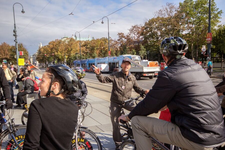 Classic Vienna: 3-Hour Guided Bike Tour - St. Stephen’s Cathedral over Stephansplatz, the skyline moment you will want