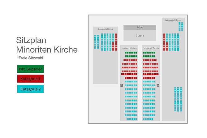 Classical Concerts in the Minorite Church - Tickets Vienna - What you are actually listening to: Vivaldi, Bach, Mozart, and themed pairings