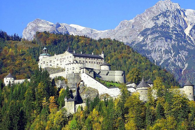 Eagle's Nest and 'The Where Eagles Dare Castle' of Werfen - Burg Hohenwerfen in Werfen: movie filming, falconers, and mountain fortress drama