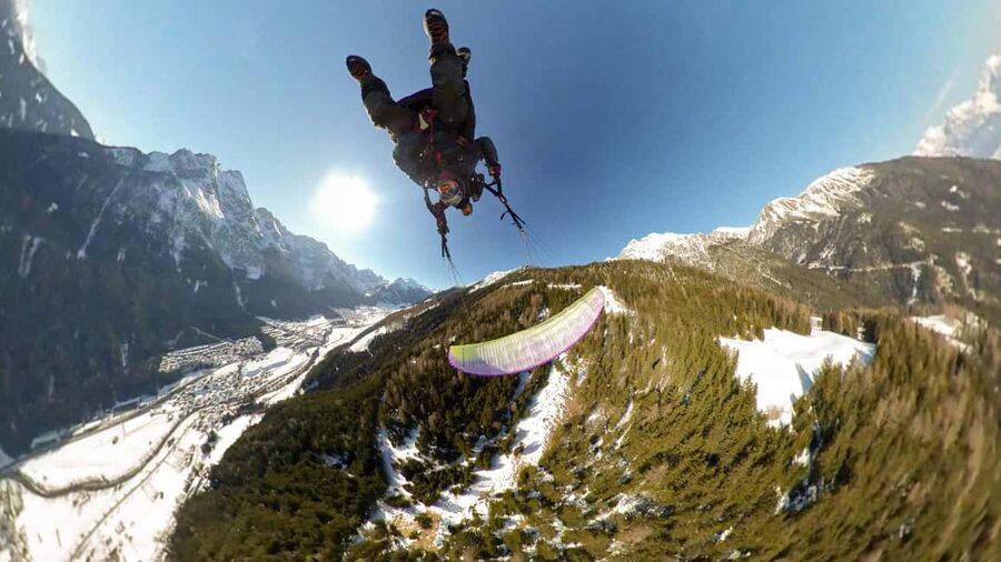 Fulpmes Schlick2000 - Winter Tandem Paragliding Flight - Photos and Video: Worth It if You Want Proof