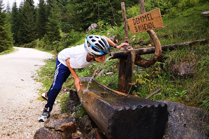 Guided e-bike tour of the alpine pastures in the Salzkammergut - Stop 1: Iglmoosalm and the Gosaukamm view plus old-recipe Kaiserschmarrn
