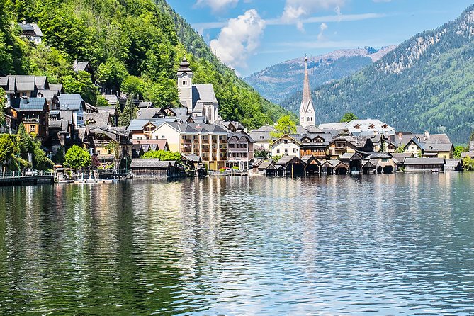 Hallstatt, Lake District and the Salt Mine - St Gilgen Mozartplatz and the St Wolfgang viewpoint