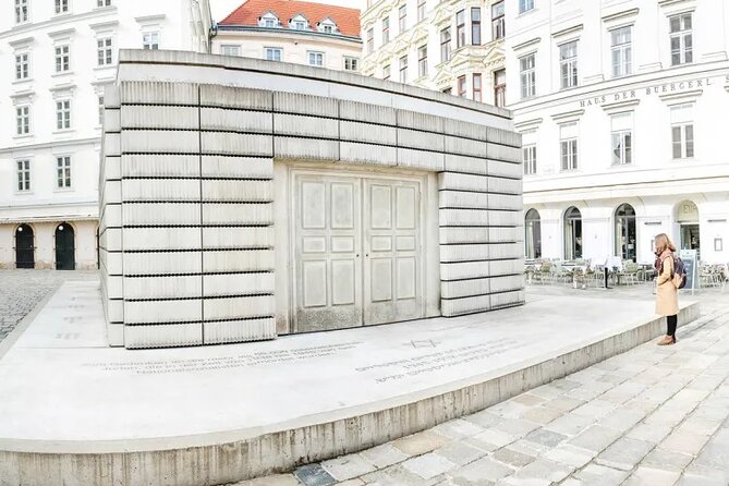 Historical Hitler Walking Tour of Vienna - Judenplatz Holocaust Memorial, remembering Austrian Jewish victims where you can pause