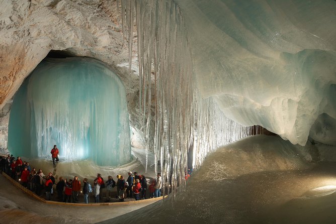 Ice Caves, Waterfalls, and Salt Mines Private Tour from Salzburg - Golling Wasserfall near St. Nikolaus: short stop, serious drop