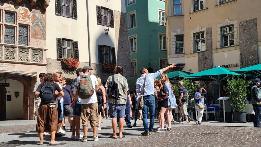 Innsbruck - "Welcome Tour" by Per Pedes. Guided City Tour. - Inn Bridge and the Nordkette view: why it matters