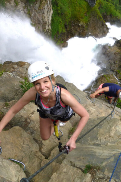 Ötztal: Via Ferrata Climbing Tour at Lehner Waterfall