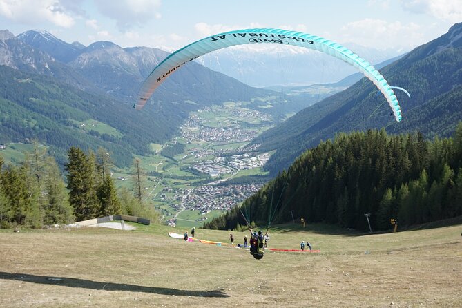 Paragliding in the morning - Tandem Takeoff and the Stubai Valley Views You Can Actually Feel