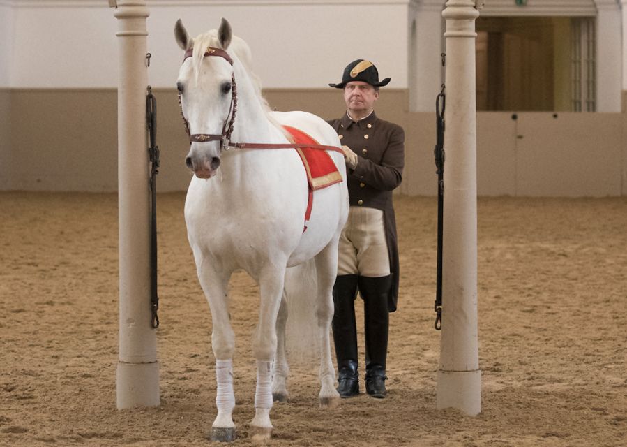 Performance Of The Lipizzans At Spanish Riding School - Atmosphere and pacing: lighting by André Heller plus Viennese music