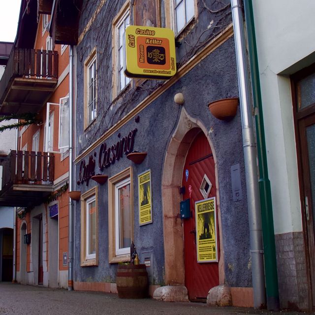 Salzkammergut: Sandstone Beer Cellar Tour - The Cafe Casino Above: How the Building’s Timeline Fits the Cellar