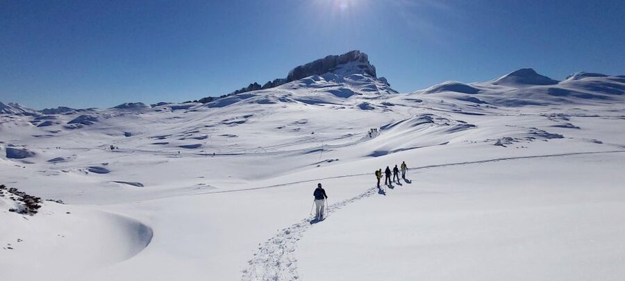 Snowshoe tour Ifen/Gottesacker Allgäu Kleinwalsertal - The 270-minute flow: what the day feels like in real time