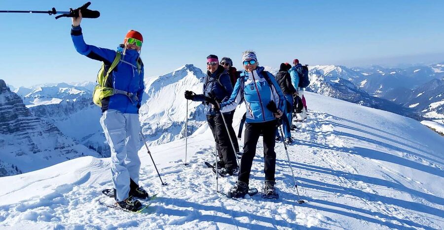 Snowshoe tour Ifen/Gottesacker Allgäu Kleinwalsertal - Gottesacker Plateau: where the day clicks into place