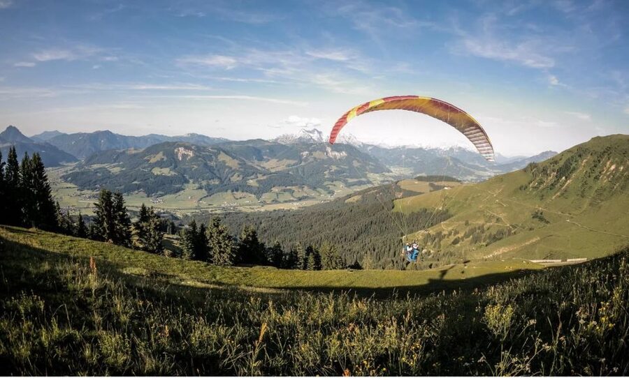 St Johann in Tirol: Tandem Paragliding - The views over the Kitzbühel Alps: what you’ll actually be looking at