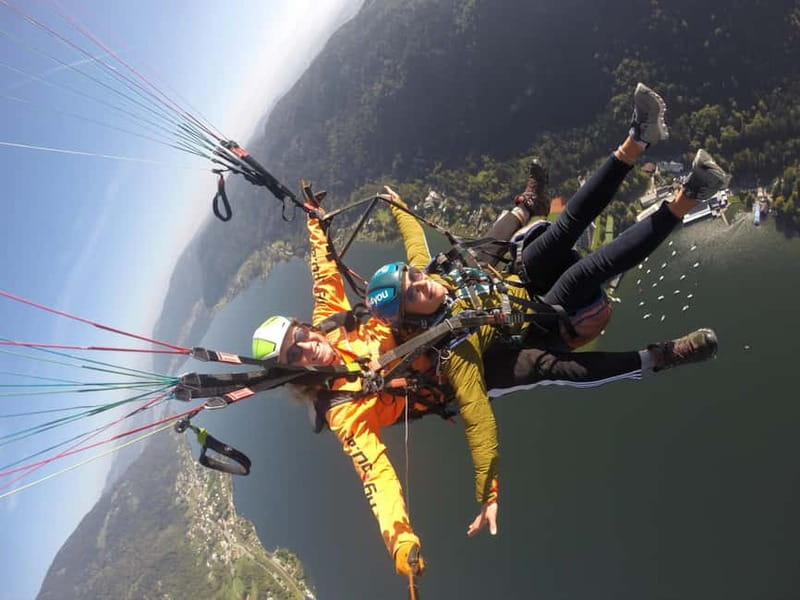 Tandem flight: Paragliding panorama tandem flight - Harness check and your take-off from 1,940 meters