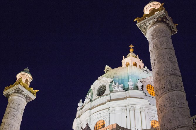 Vienna at night! Private photo tour of Vienna's most beautiful buildings - Michaelerplatz and Wiener Staatsoper: Where Night Color Becomes a Tool