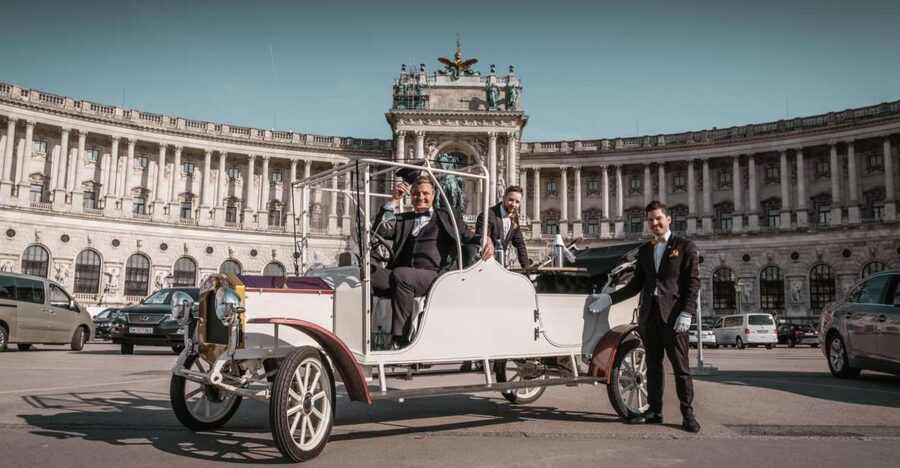 Vienna: City Sightseeing Tour in an Electro Vintage Car - Wine service inside the car: fun, but plan your hands