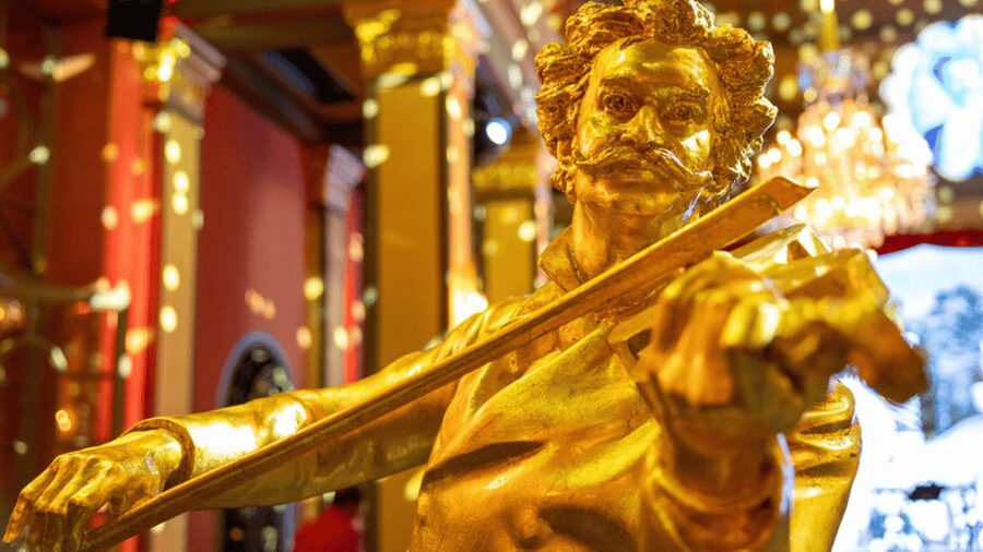 Vienna: Classical Concert in the historic 1837 Strauss-Hall - Seating in rows 1 to 18: VIP for immersion, Category B for full light-show perspective