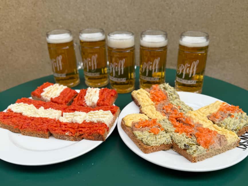 Vienna: Guided Food Tour with 8+ Food Tasting & Secret Dish - Kasëkrainer, then goulash with dumpling and local white wine