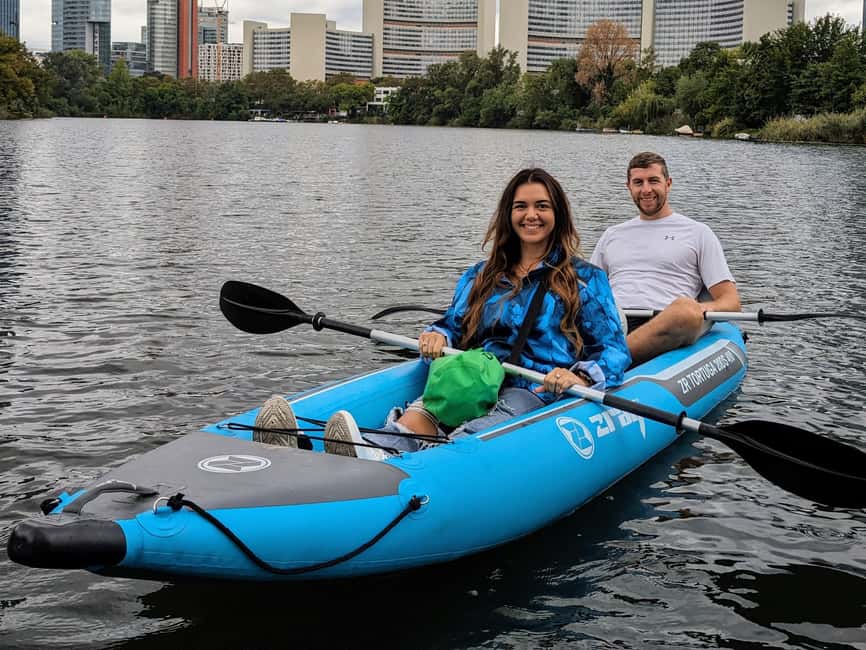 Vienna: Guided Kayaking Tour - Gänsehäufel and the lakeside huts, plus a possible swim break