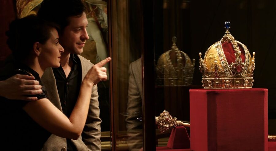 Vienna: Imperial Treasury in the Hofburg Palace - The Austrian Imperial Crown and Holy Roman regalia