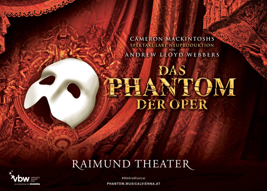 Vienna: Musical Tickets THE PHANTOM OF THE OPERA - The 150-minute rhythm: when the theater opens and how not to rush
