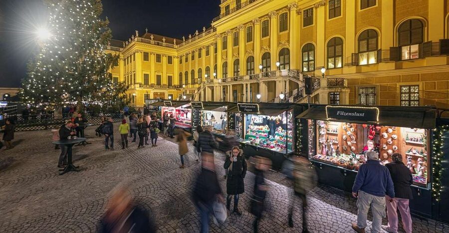 Vienna: Schönbrunn Palace & Christmas Market Walking Tour - Meeting at the main gate, the fastest way to start