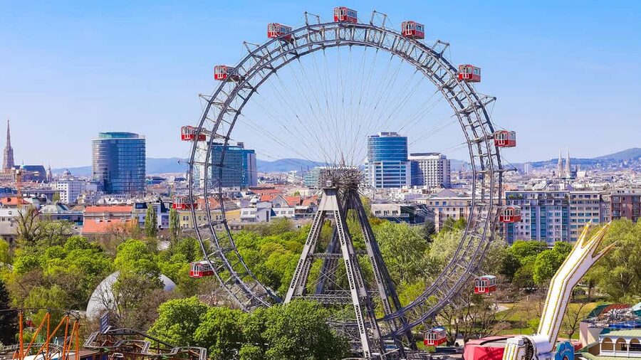 Vienna: Skip-the-cashier-desk-line Giant Ferris Wheel Ride - What You See From Almost 65 Meters: Vienna Woods, Danube, and More
