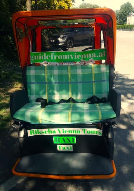 Vienna: Tour with locals in RAXI electric rickshaw - Donau Park and Old Danube: river time that feels like a breather