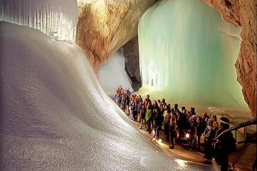 Werfen Ice Caves Private Tour - Gondola ride and the uphill walk to the ice cave entrance